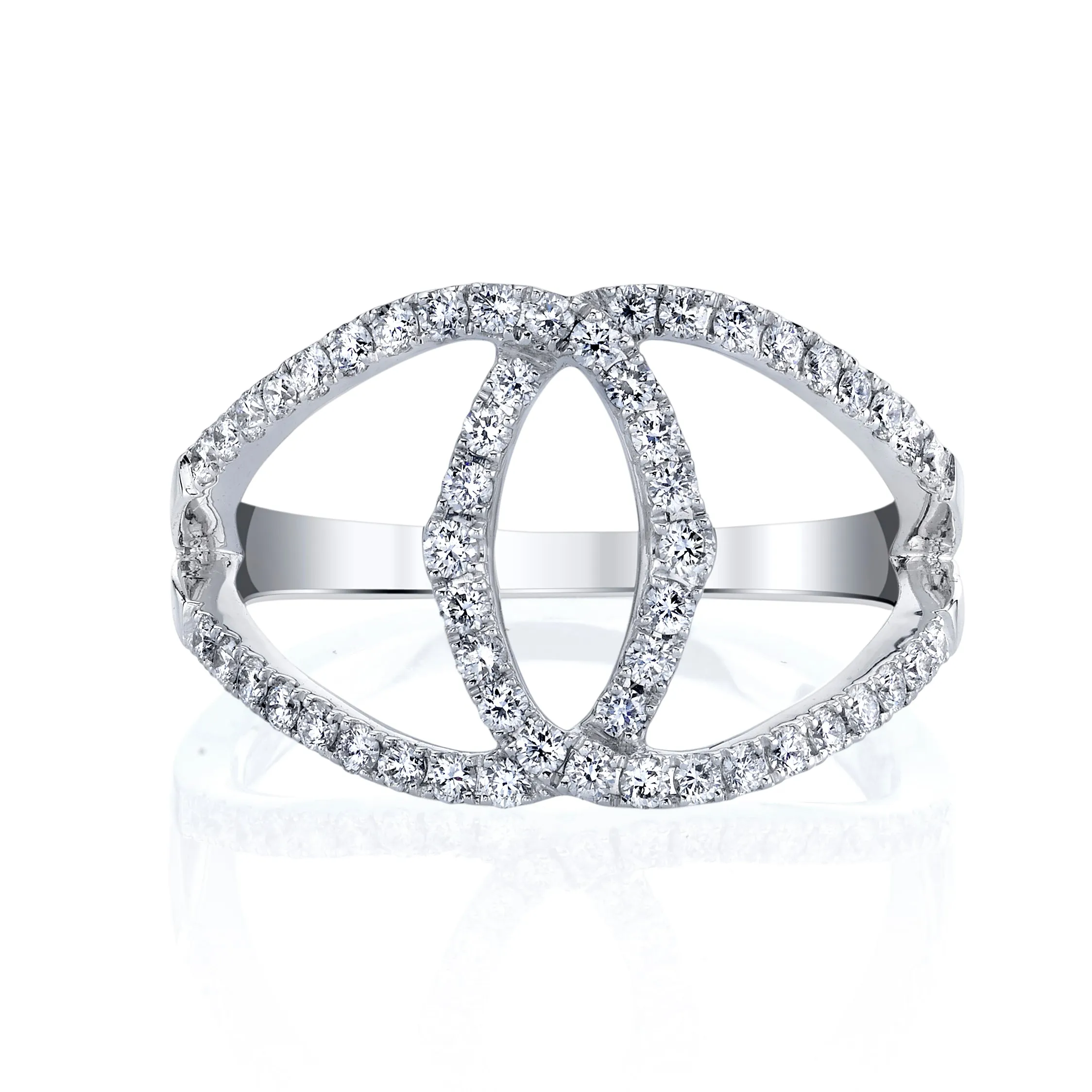 14K White Gold Fashion Diamond Ring