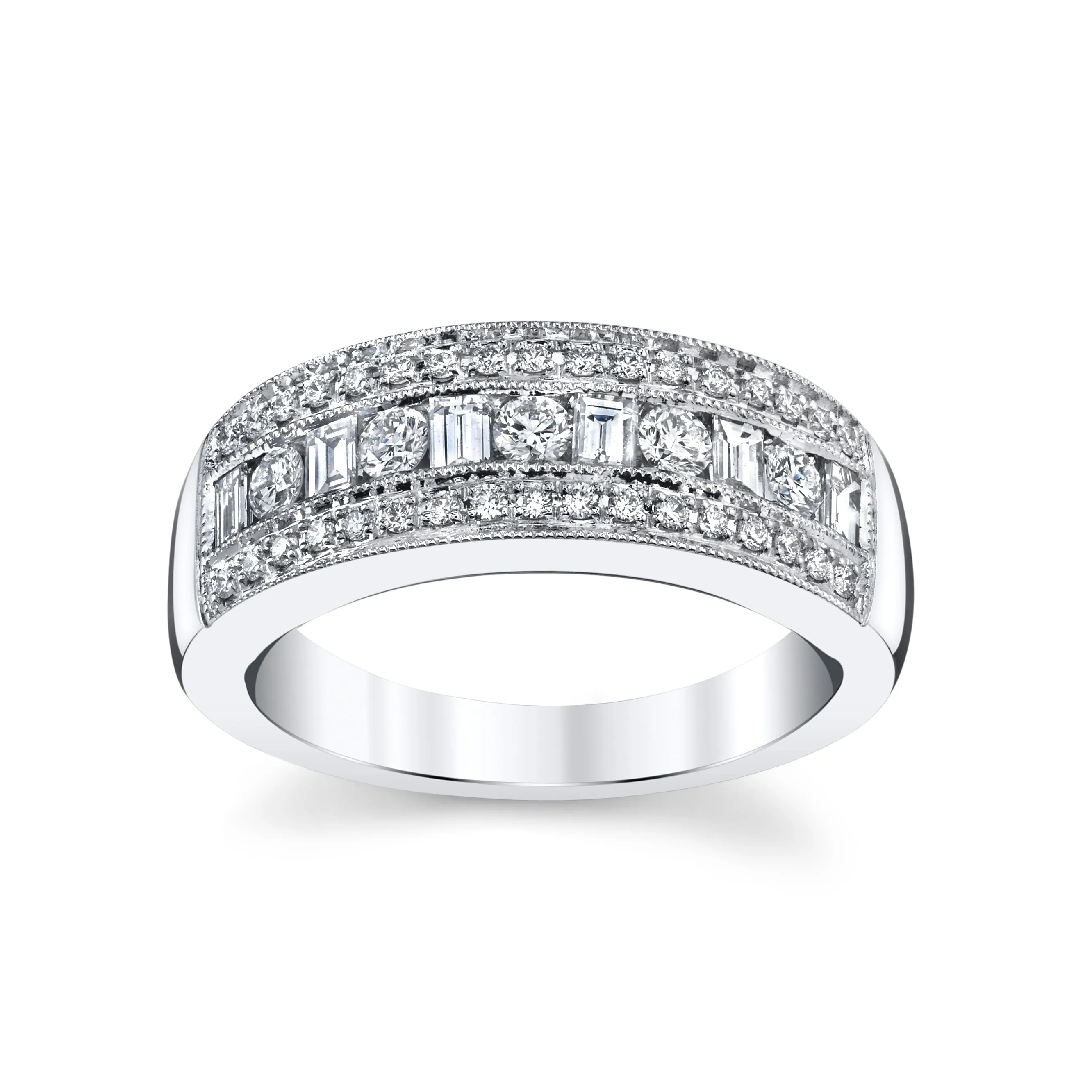 14K White Gold Fashion Diamond Ring