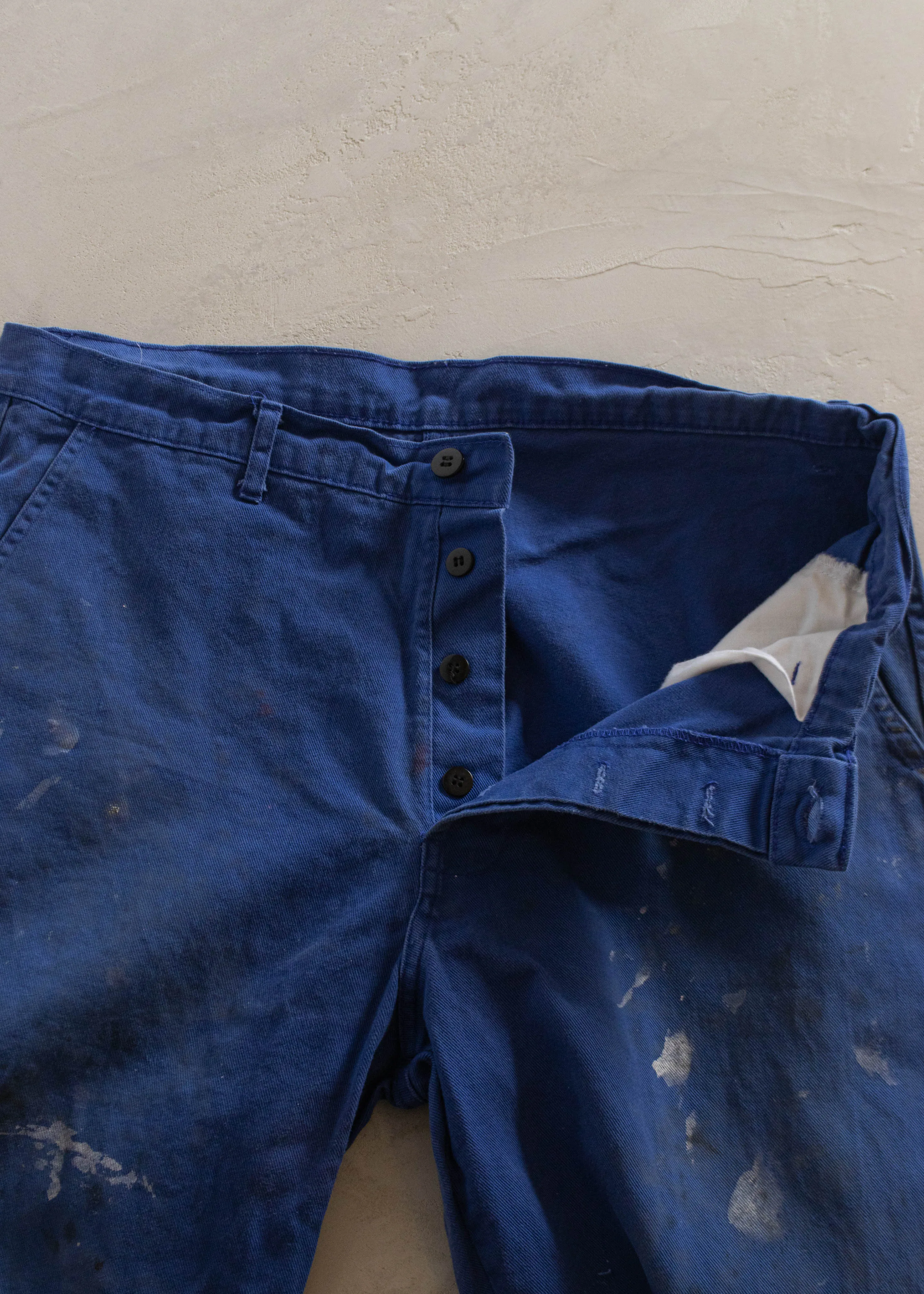 1980s European Workwear Chore Pants Size Women's 33 Men's 36