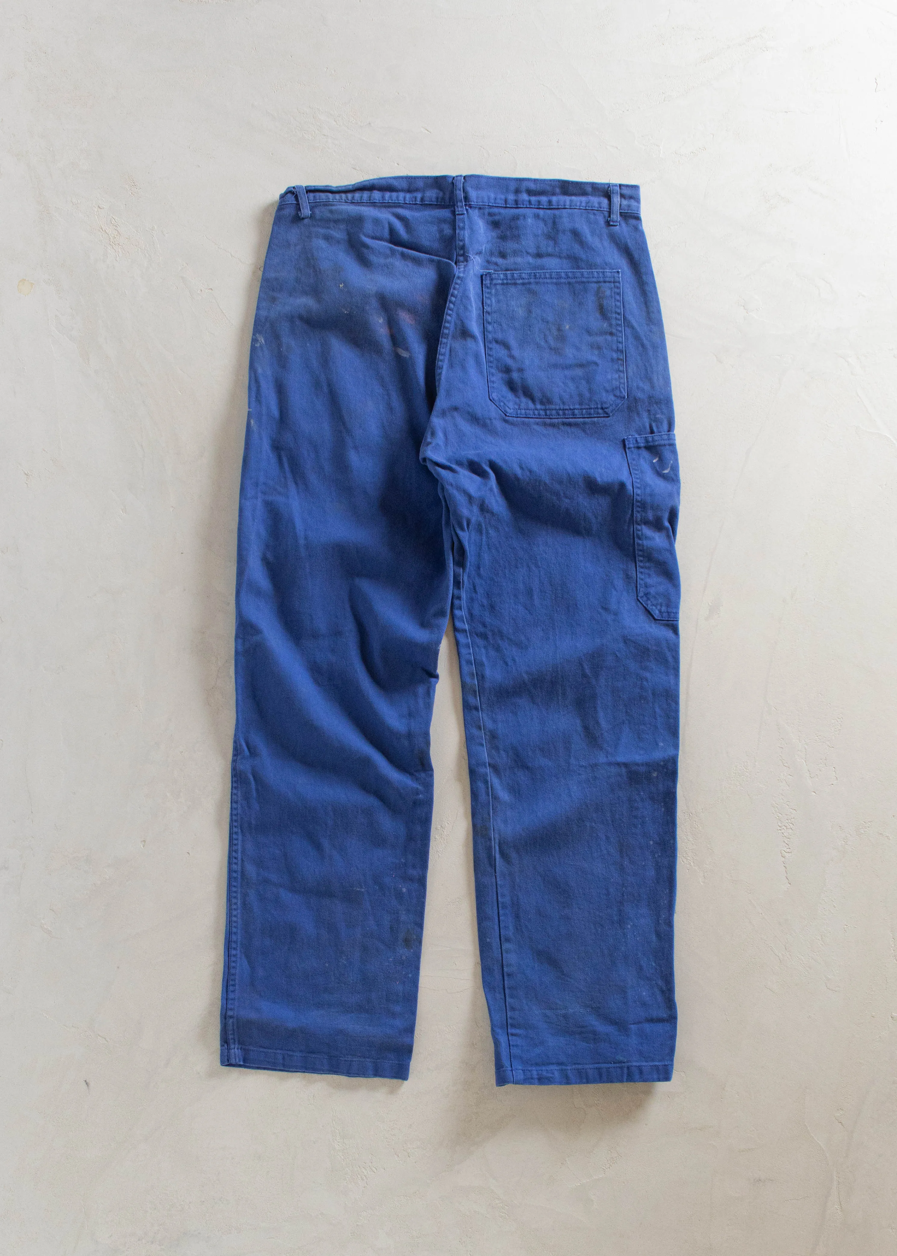 1980s European Workwear Chore Pants Size Women's 33 Men's 36