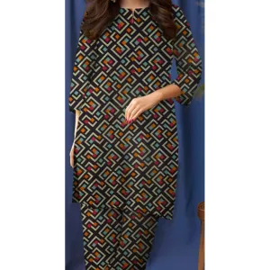 2PC- Unstitched Digital Printed Khaddar Suit PW9327