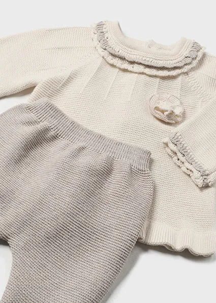 3-Piece Knit Leg Warmer Set - Walnut