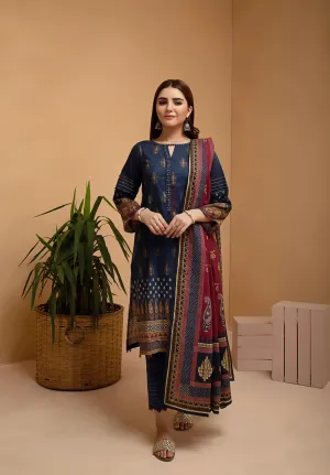 ACE Galleria Digital Printed Unstitched 3 Piece Cambric Suit ACE 12081