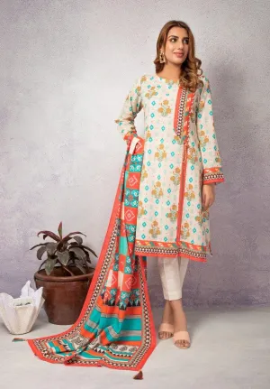 ACE Galleria Digital Printed Unstitched 3 Piece Khaddar Suit ACE 12095