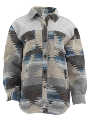 Aztec Jackets - Blue/Grey