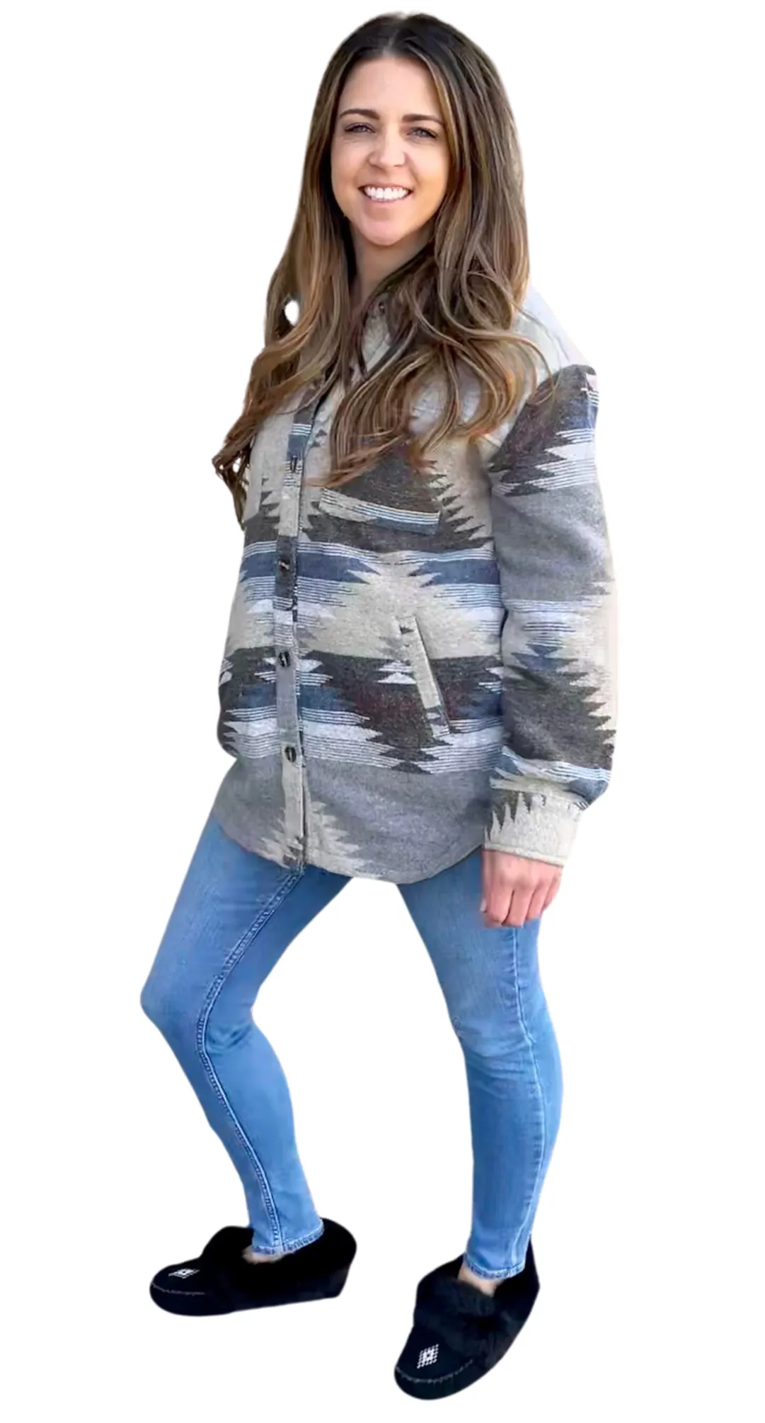 Aztec Jackets - Blue/Grey