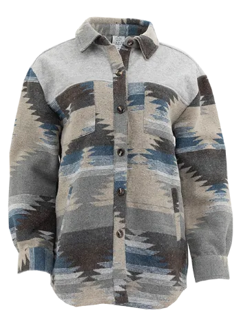 Aztec Jackets - Blue/Grey
