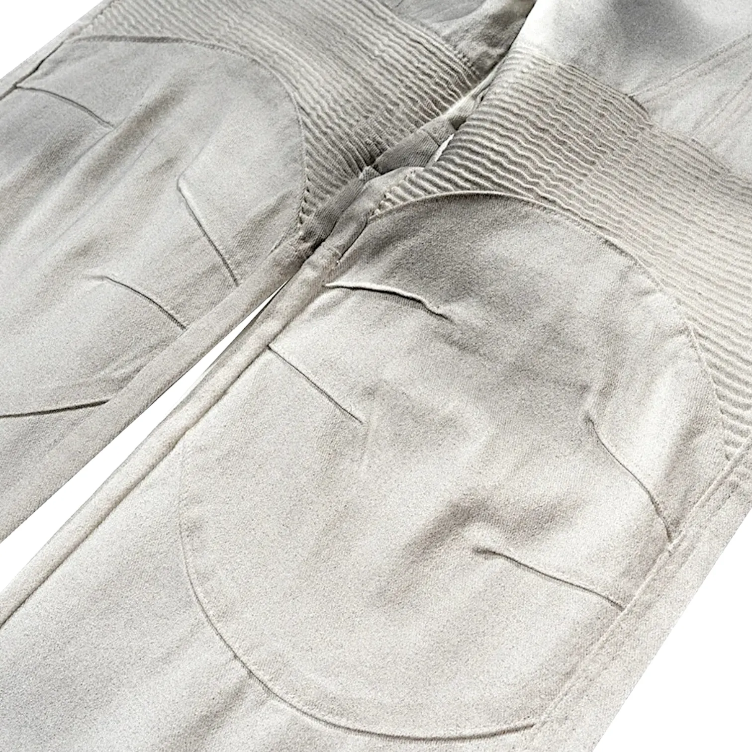 Baggy fit motorcycle wide leg jean