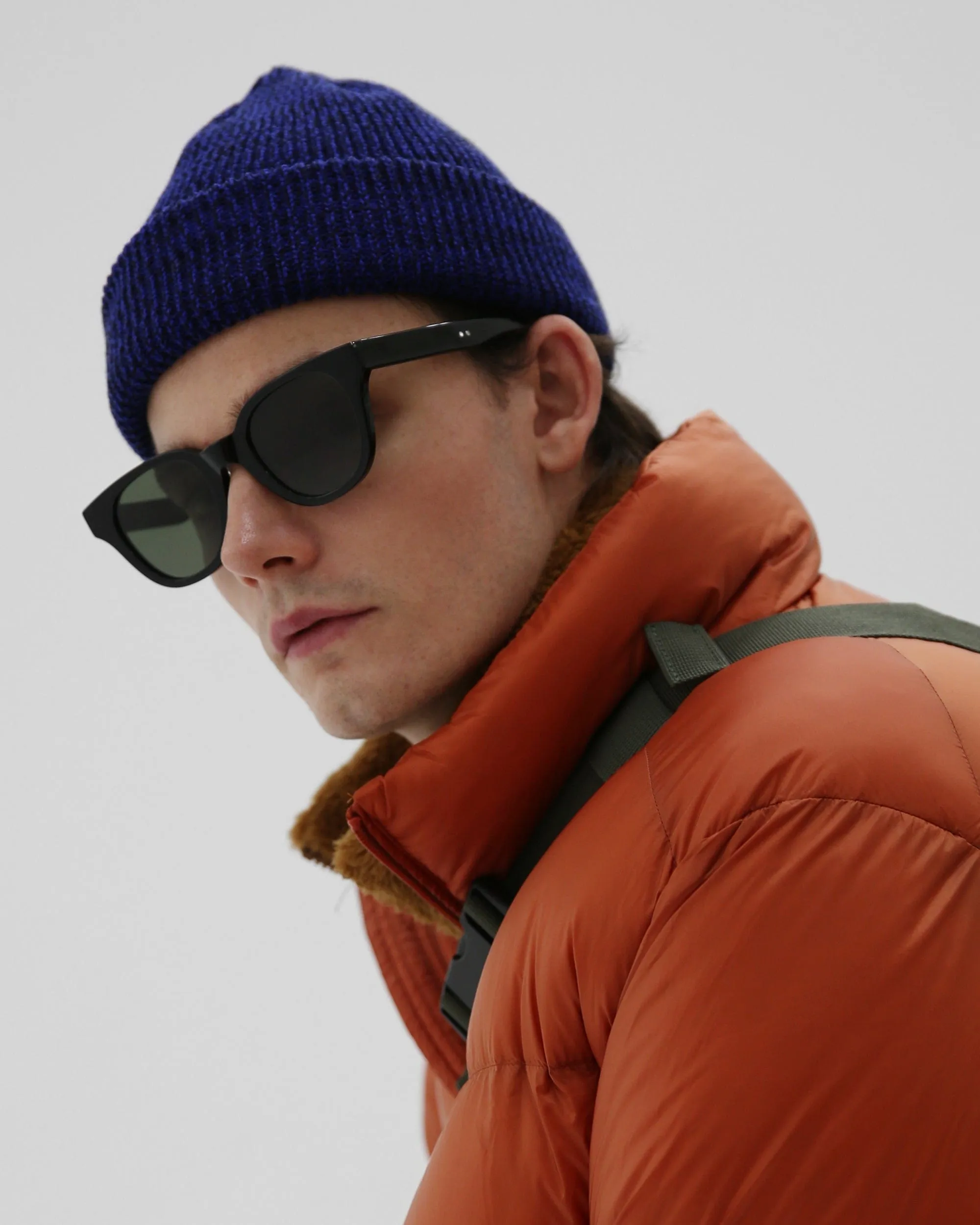 BEANIE / MARINE FIT / U STRAP / BLEND BLUE