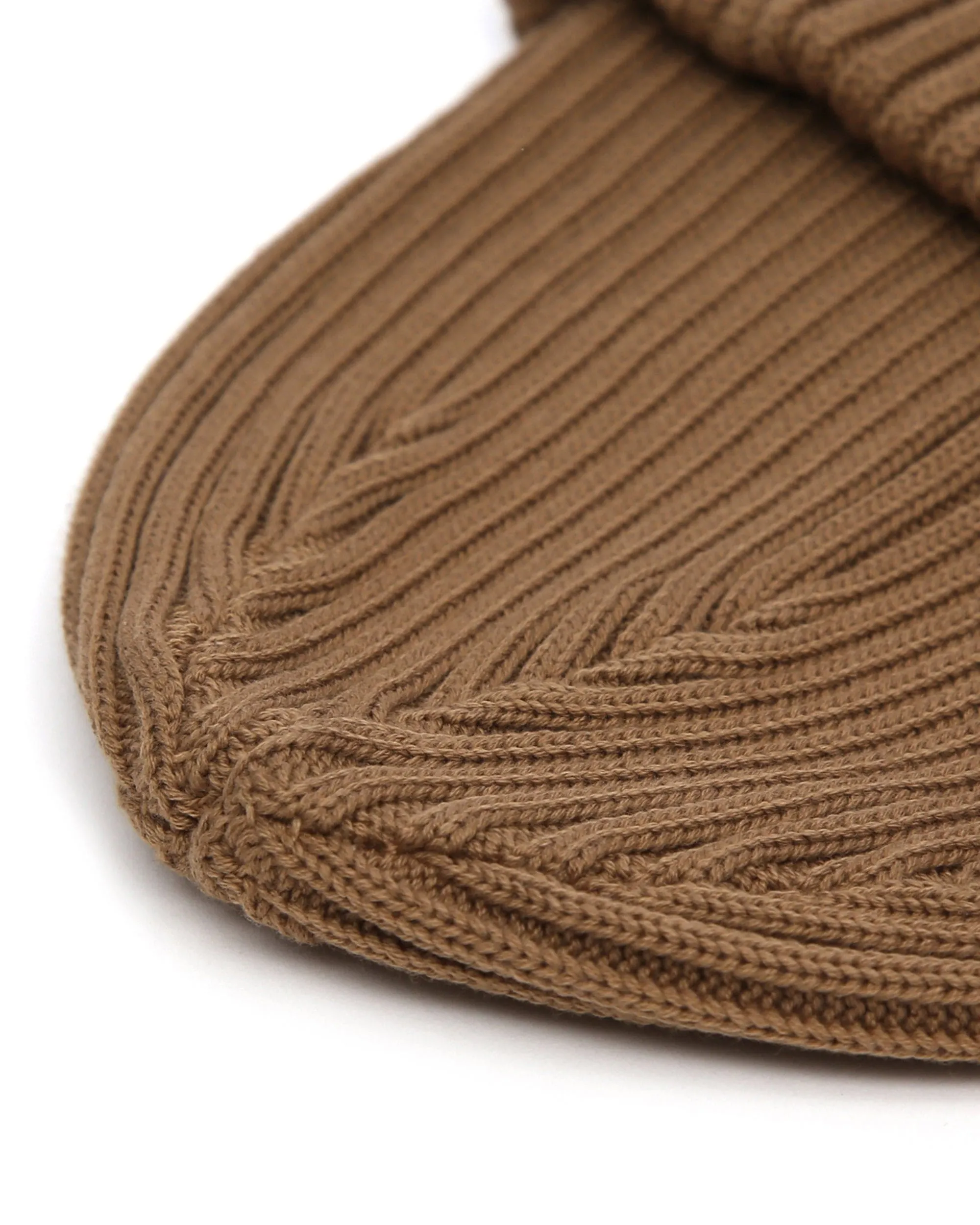 BEANIE / RIB / LOOSE / UC / BROWN