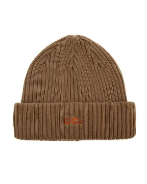BEANIE / RIB / LOOSE / UC / BROWN
