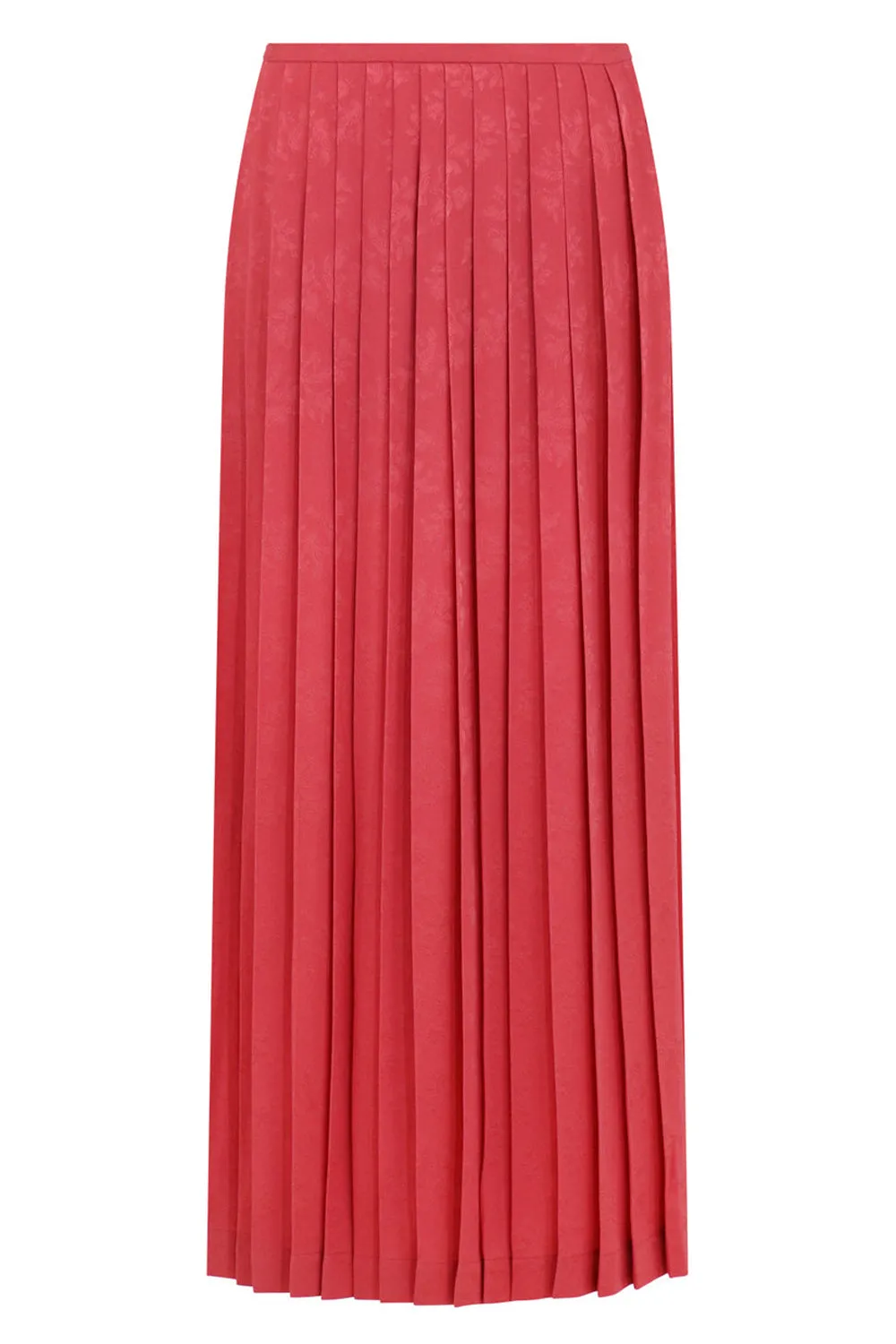 BEATRIX PLEAT SKIRT CORAL