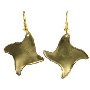 Brass Pinwheel Earrings Brass Images