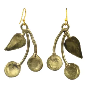 Carnelian Cherry Brass Earrings Brass Images