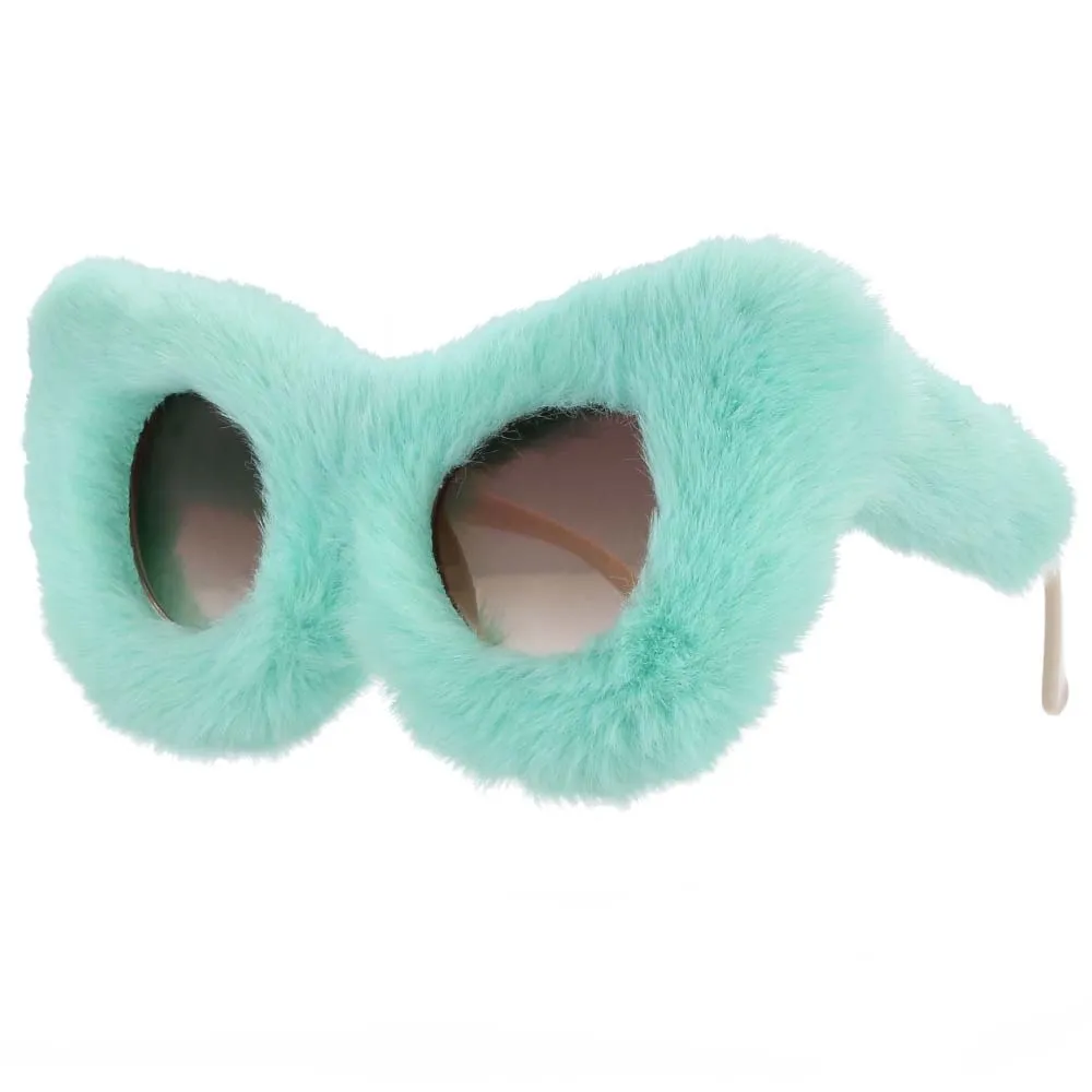 CCspace Women's Full Rim Velvet/Resin Cat Eye Sunglasses 54190