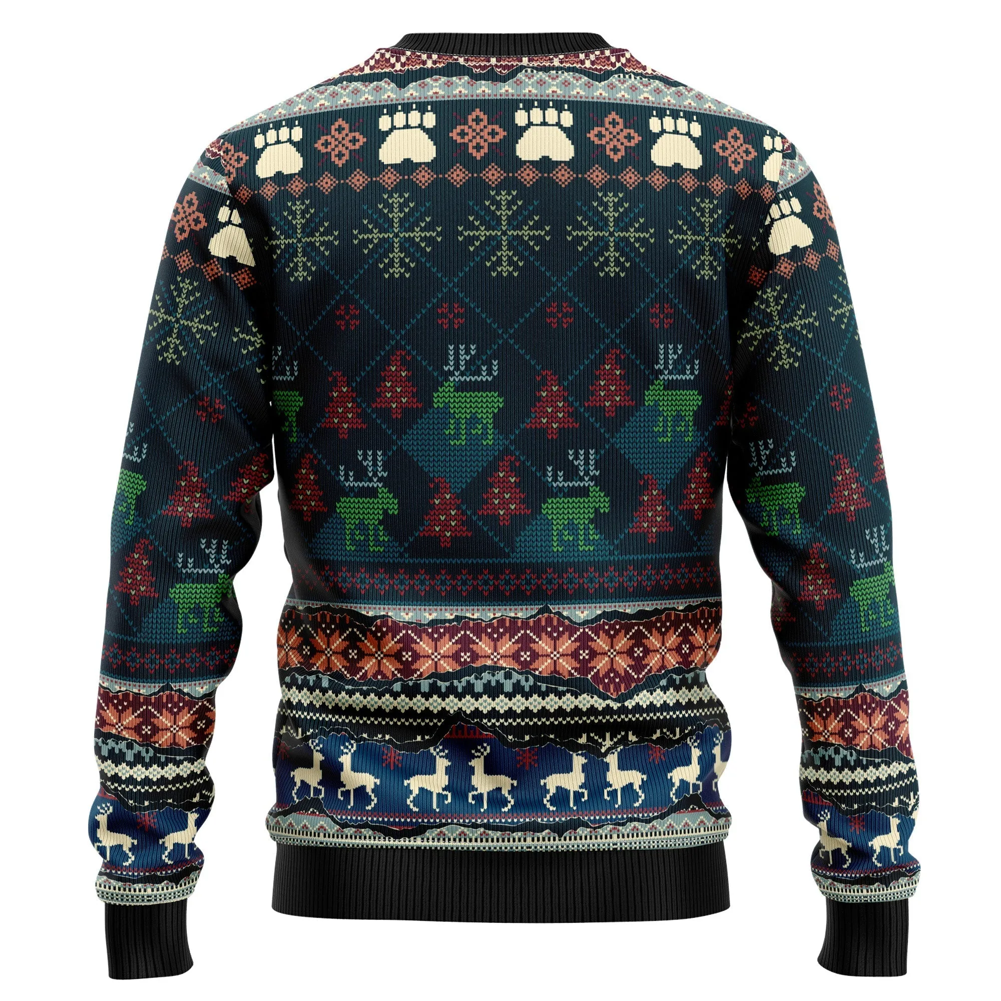 Christmas Sweater JulesRoche All-Over Print Cotton Blend