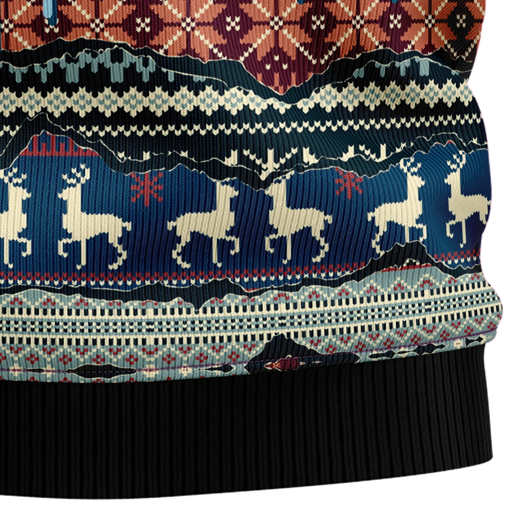 Christmas Sweater JulesRoche All-Over Print Cotton Blend