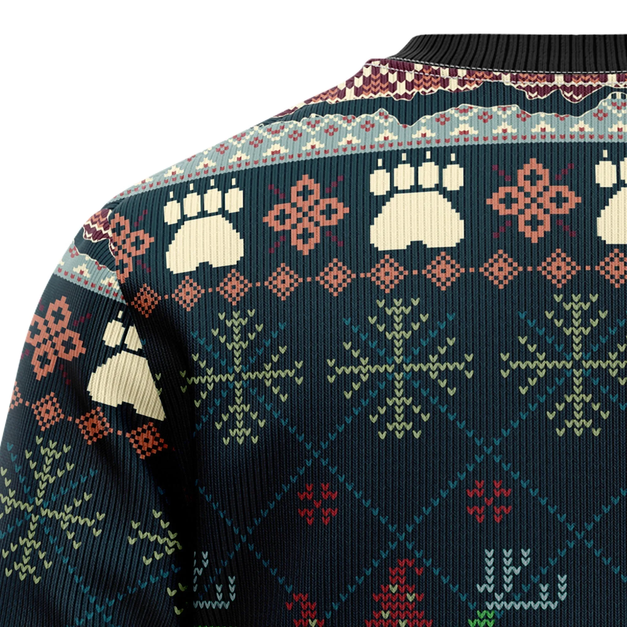 Christmas Sweater JulesRoche All-Over Print Cotton Blend