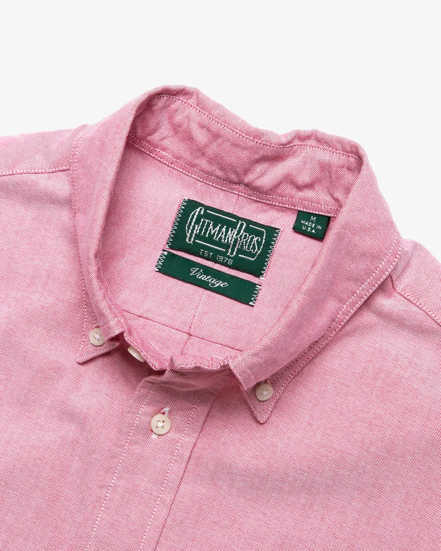CLASSIC OXFORD BUTTON DOWN RED