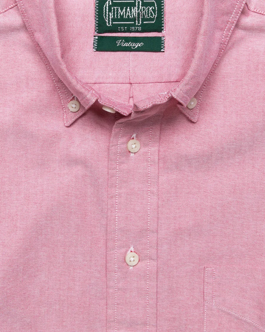 CLASSIC OXFORD BUTTON DOWN RED