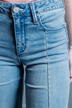Clearance - Stitch Seam Front High-Rise Flared Janet Denim