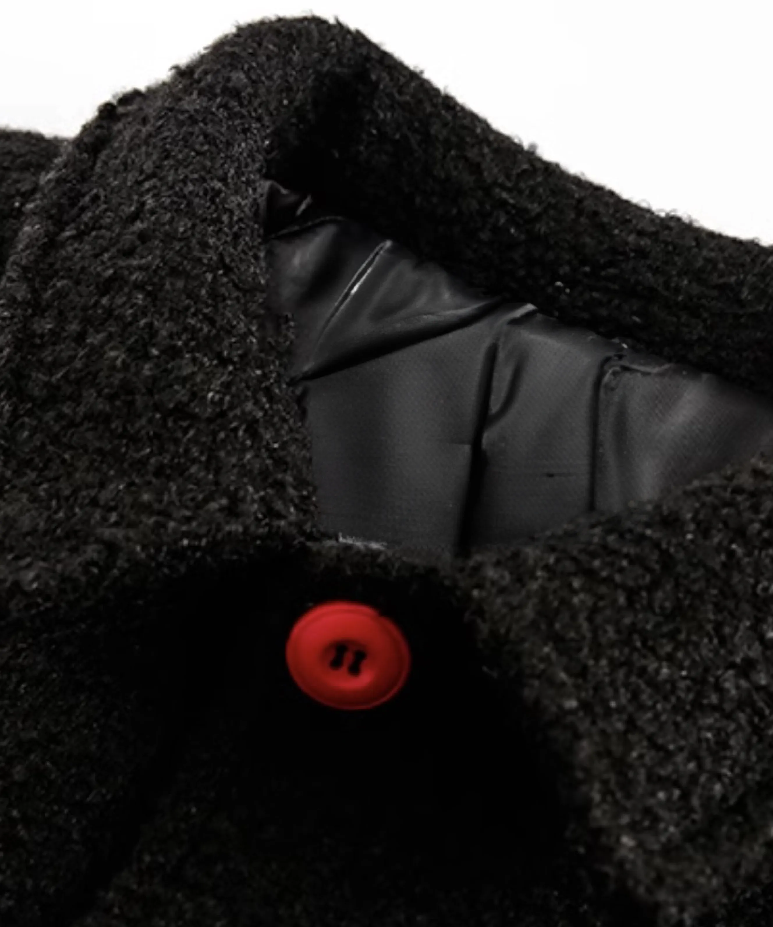Colorful Button Faux Fur Down Coat