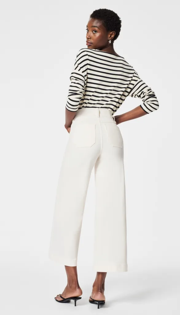 Cropped Wide Leg Jeans