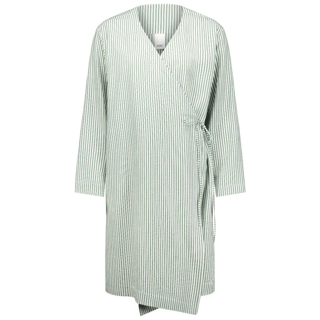 Daydream Dress | Tencel | Forest Green Stripe |ML