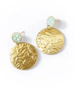 Dhavala Earrings Gold Coin