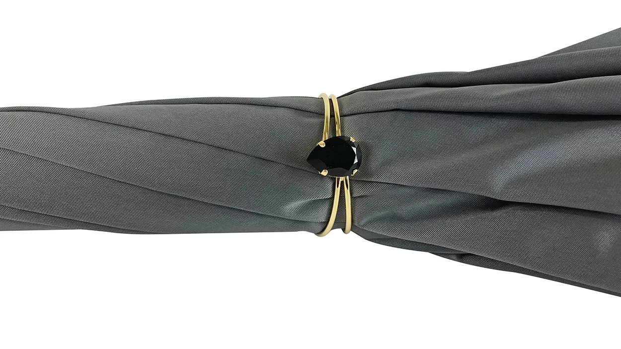 Elegant handcrafted umbrella with dragonfly
