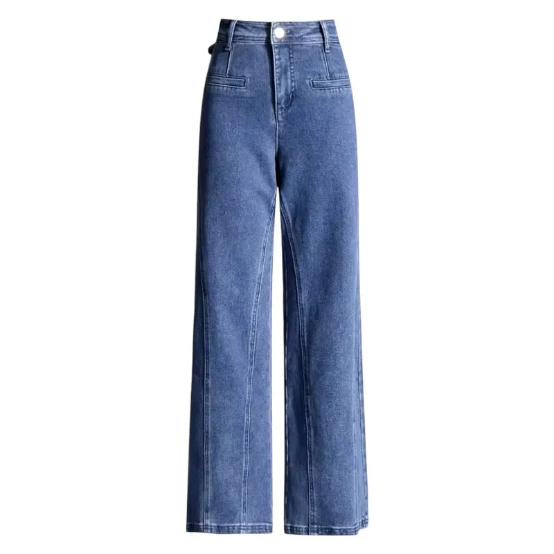 Erma Bow Decor Straight Jeans