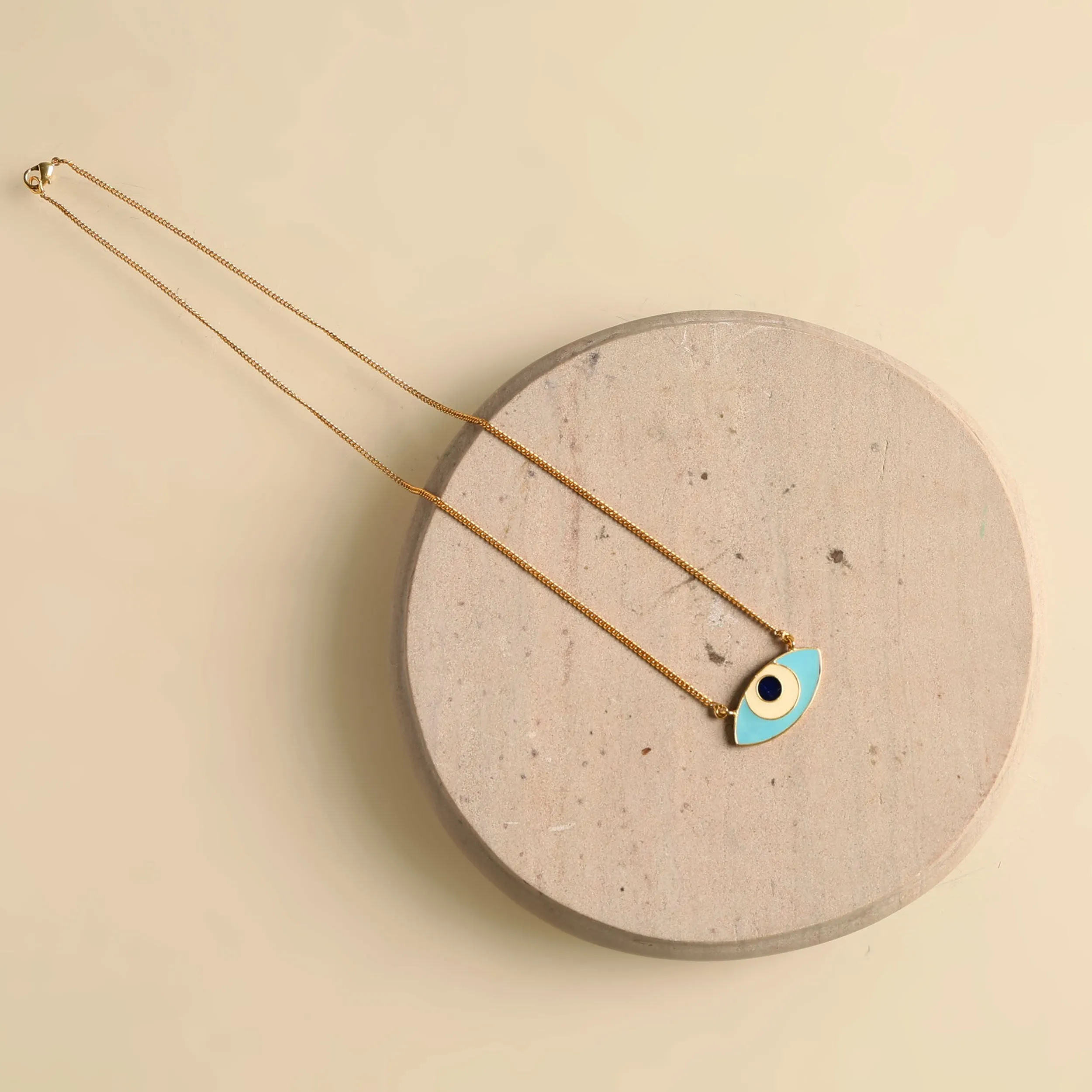 Evil Eye Enamel Neck Chain