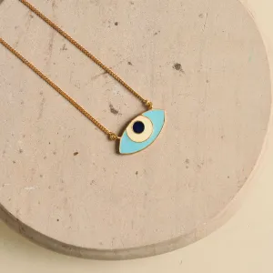 Evil Eye Enamel Neck Chain