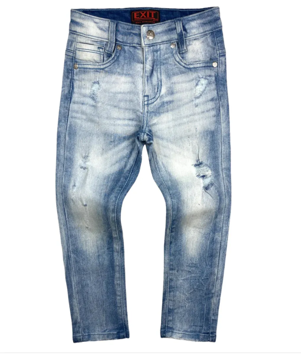 Exit "Iced" Kids Denim Jacket Set