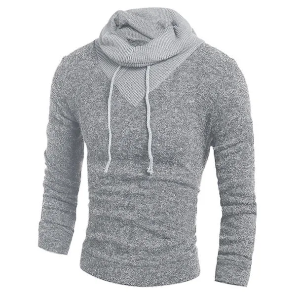 Fall Brief Style High Collar Casual Sweater