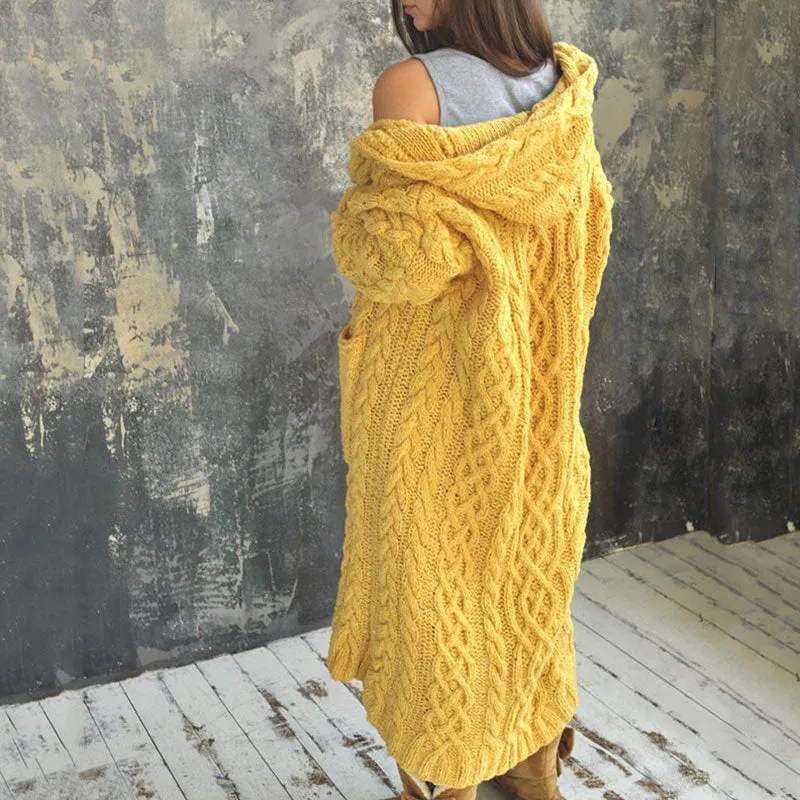 FashionSierra - Fashion Womens Cardigans Baggy Long Coat Tops Ladies Chunky Knitted Sweater