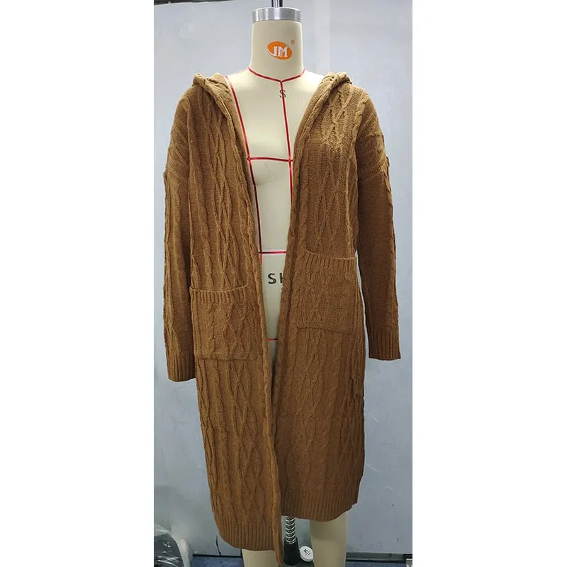 FashionSierra - Fashion Womens Cardigans Baggy Long Coat Tops Ladies Chunky Knitted Sweater