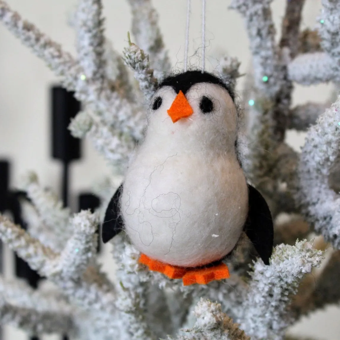 Felt Penguin Ornament