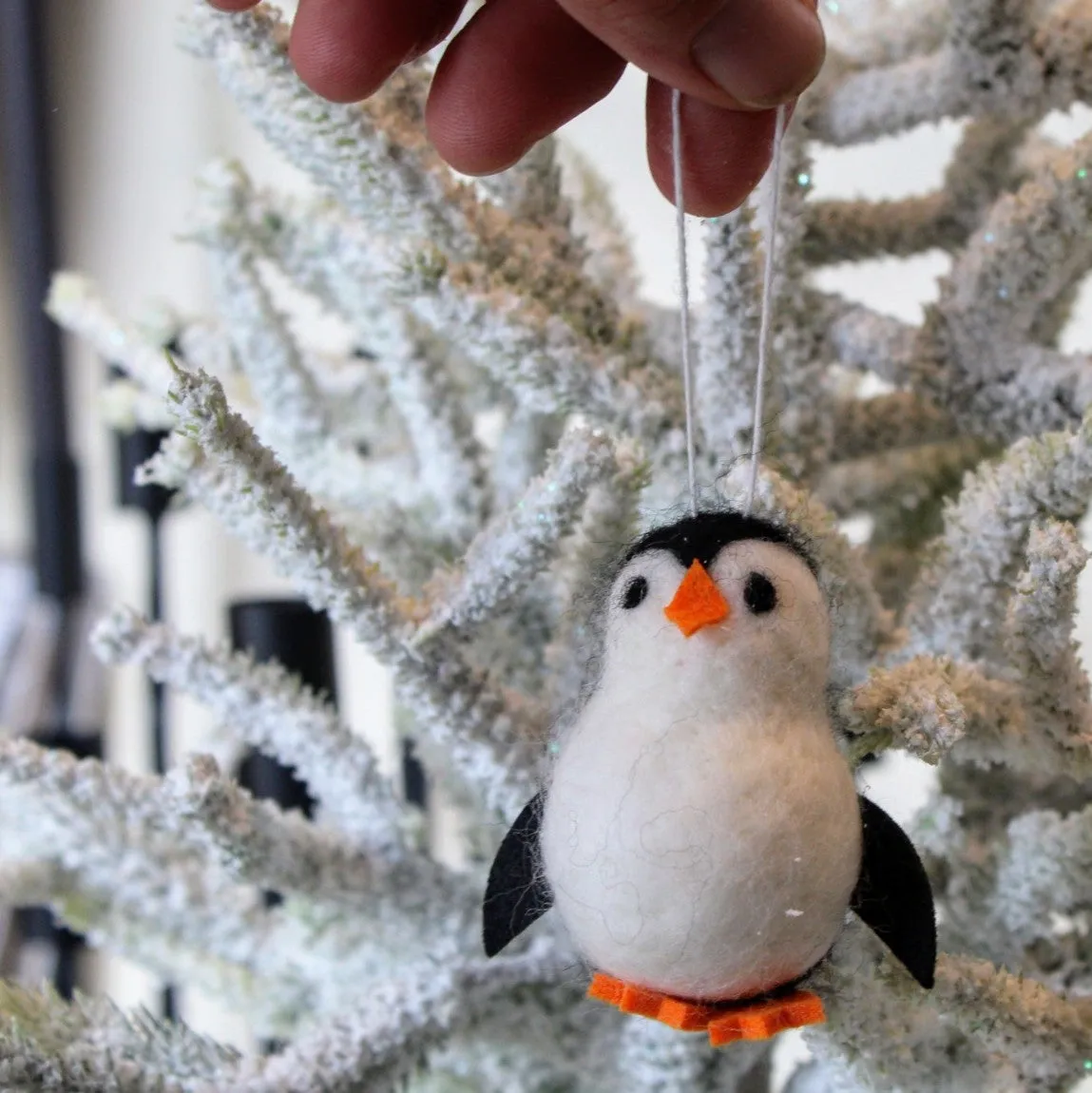 Felt Penguin Ornament