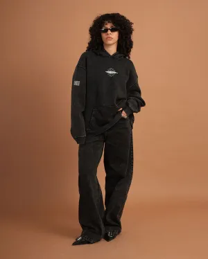 Female Black Washed Skater Jeans