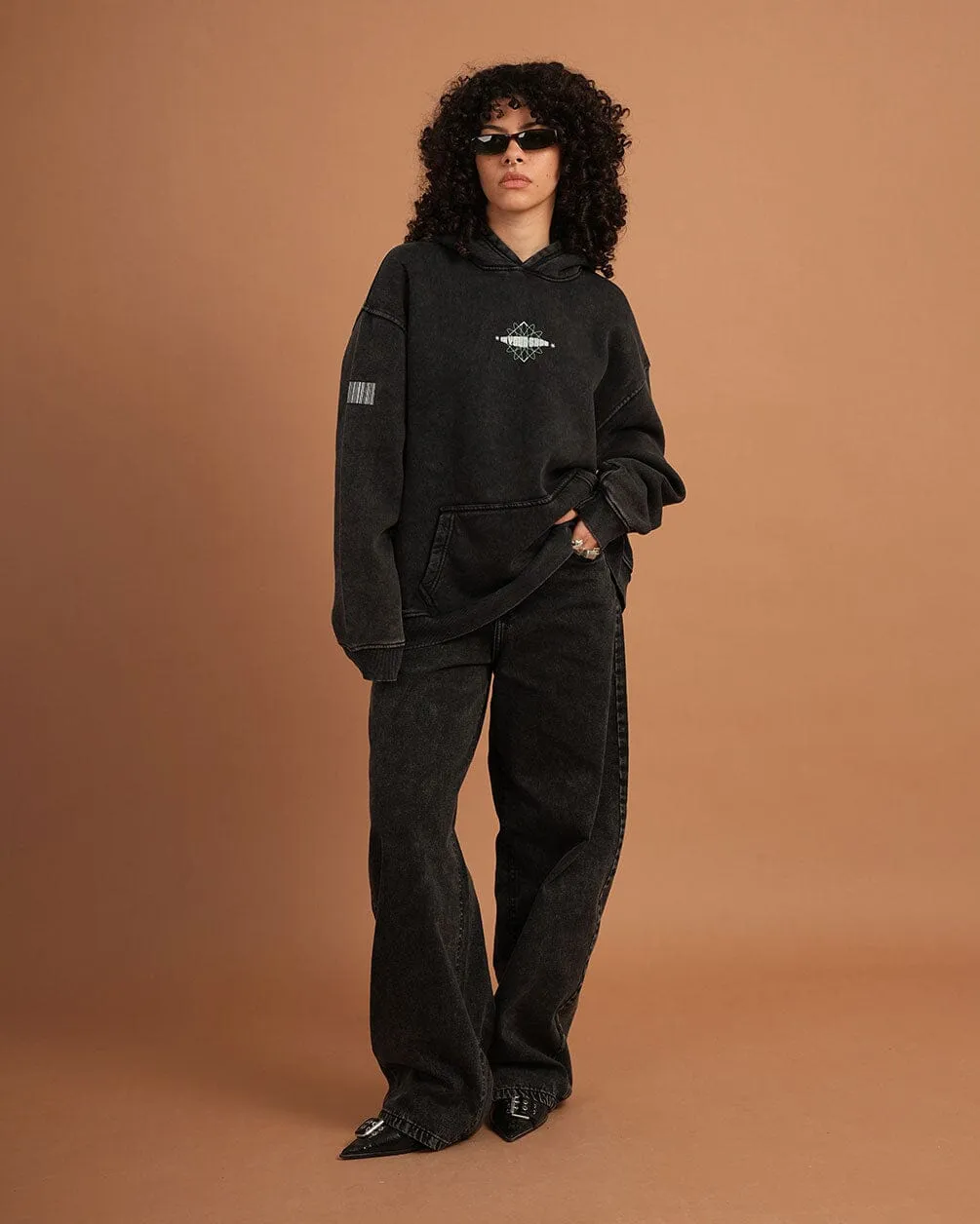 Female Black Washed Skater Jeans