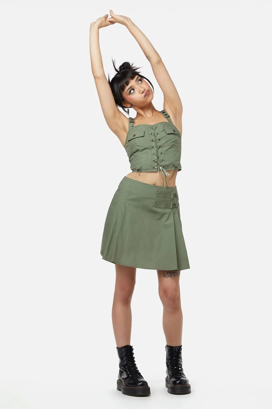 Field Work Pleated Skirt
