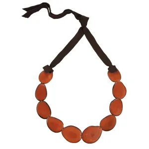 Flora Necklace Sunset Orange Faire Collection