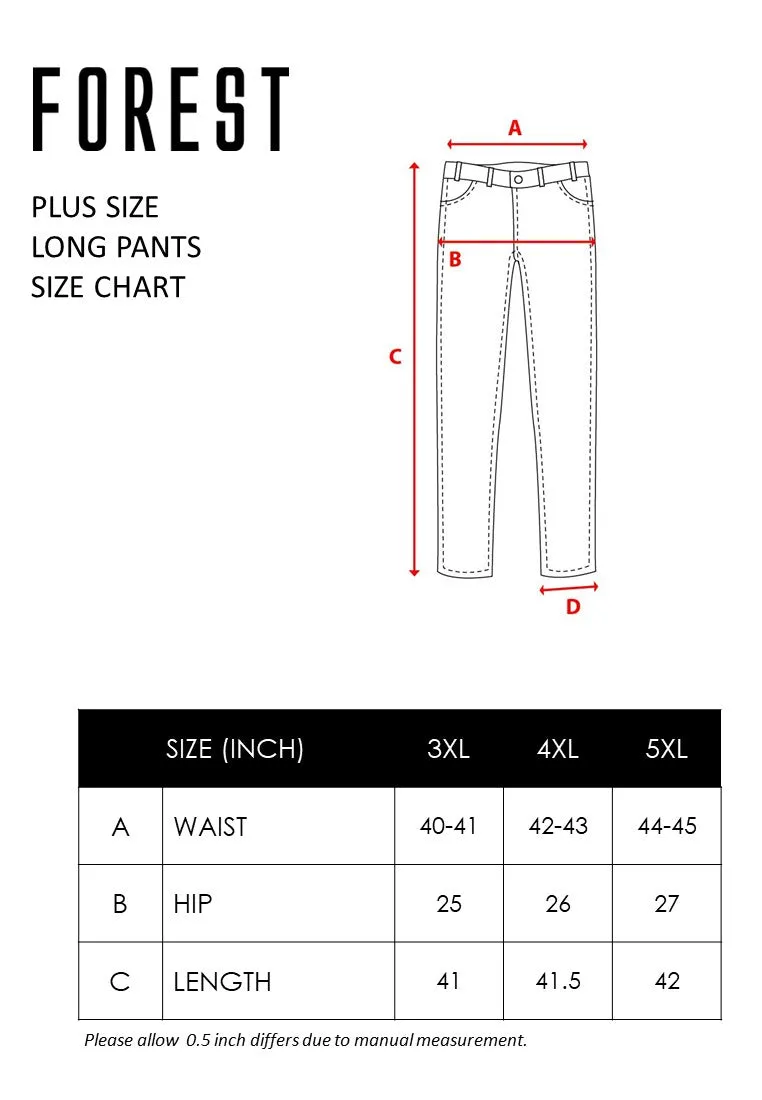 Forest Plus Size Elastic Waist Stretchable Slim Fit Jeans Men Denim Jeans | Seluar Jeans Lelaki Slim Fit - PL610208