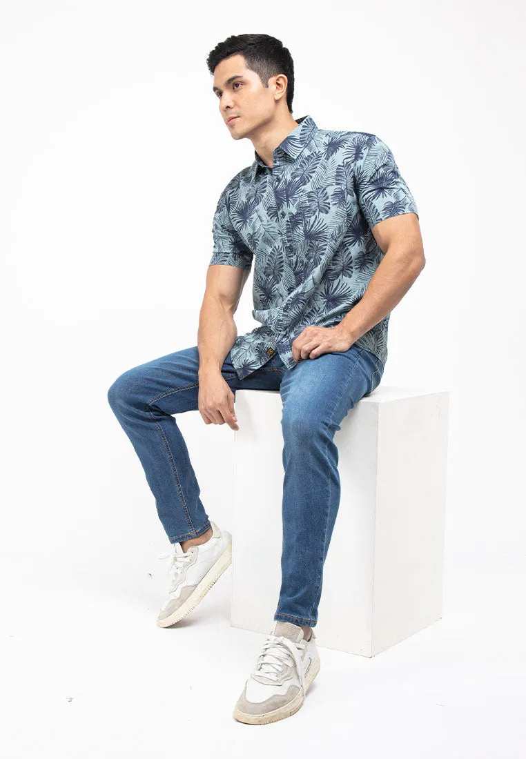 Forest Plus Size Elastic Waist Stretchable Slim Fit Jeans Men Denim Jeans | Seluar Jeans Lelaki Slim Fit - PL610208