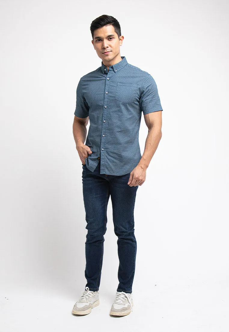Forest Plus Size Elastic Waist Stretchable Slim Fit Jeans Men Denim Jeans | Seluar Jeans Lelaki Slim Fit - PL610208