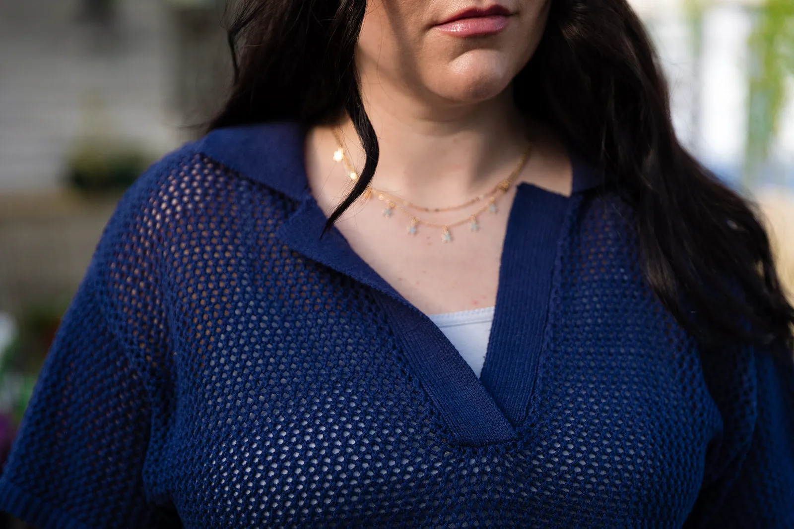 Gale Short Sleeve Open Weave Sweater