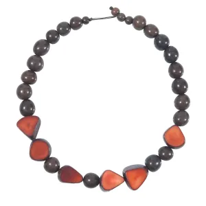 Gemma Tagua Necklace in Burgundy Faire Collection
