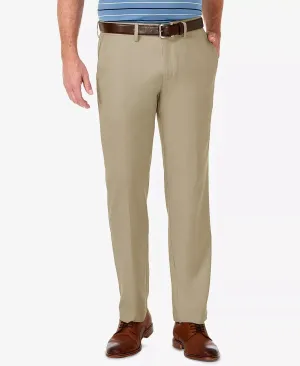 HAGGAR Men's Cool 18 PRO Stretch Straight Fit Dress Pants Toast 33 x 30