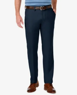Haggar Mens Straight fit Dress Pants 38 / 29 Blue Solid